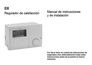 DRZONECCONTAA Zone controller configuration_E8.0634 ES 2.108-10 0417_Installation and operation manual_Spanish download